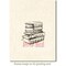 Deep Red Stamps Library Books Rubber Cling Stamp 2.1 x 2.1 inches